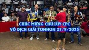 Nhà vô địch cúp Tonhon ngày 27/9/2025